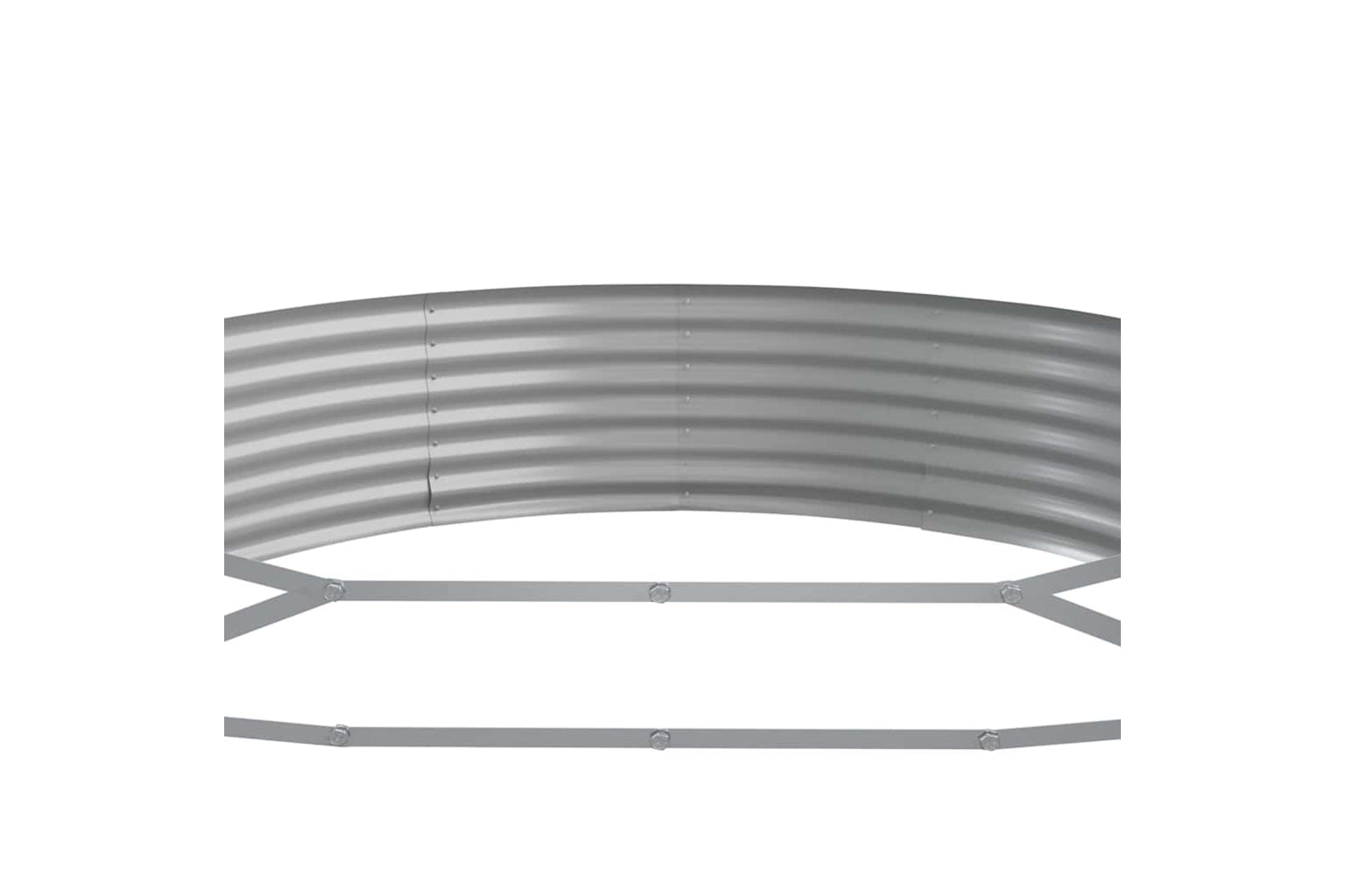 vidaXL 319031 Garden Raised Bed Powder-coated Steel 296x140x36cm Anthracite-4