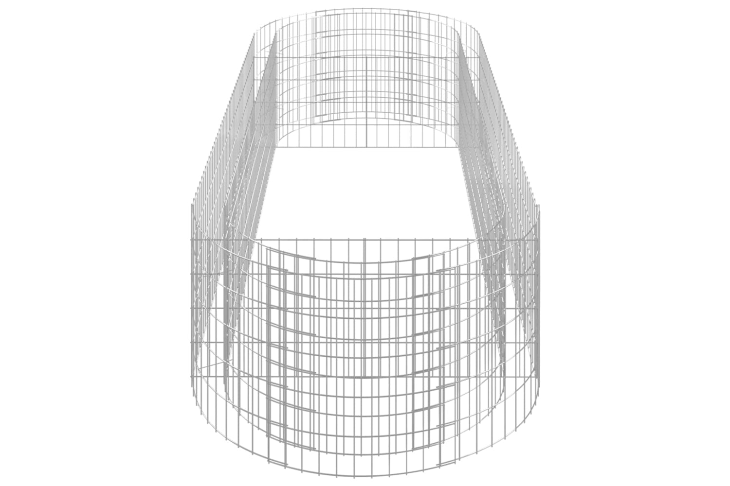 vidaXL 152041 Gabion Raised Bed Galvanised Iron 300x100x50cm-4