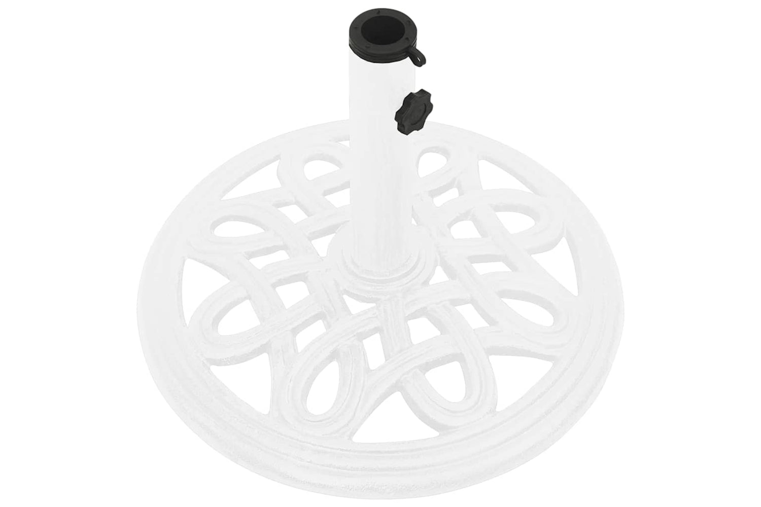 vidaXL 317766 Umbrella Base White 40x40x32cm Cast Iron-4