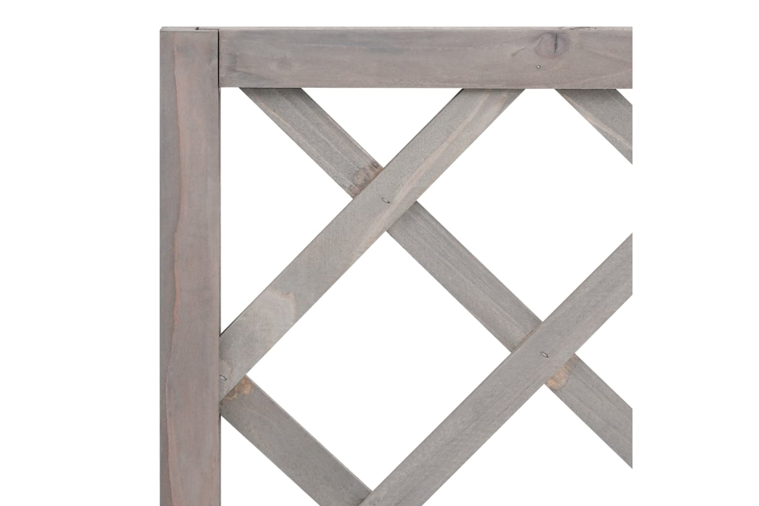 vidaXL 316490 Garden Trellis Planter Grey 70x30x135cm Solid Firwood-5