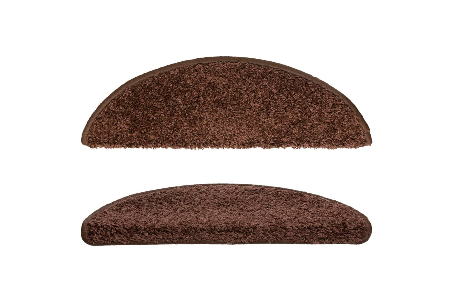 vidaXL Stair Mats 10 Pcs 56x17x3cm Brown-3