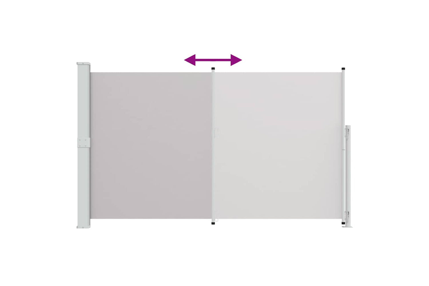 vidaXL 313401 Patio Retractable Side Awning 180x300cm Grey-6