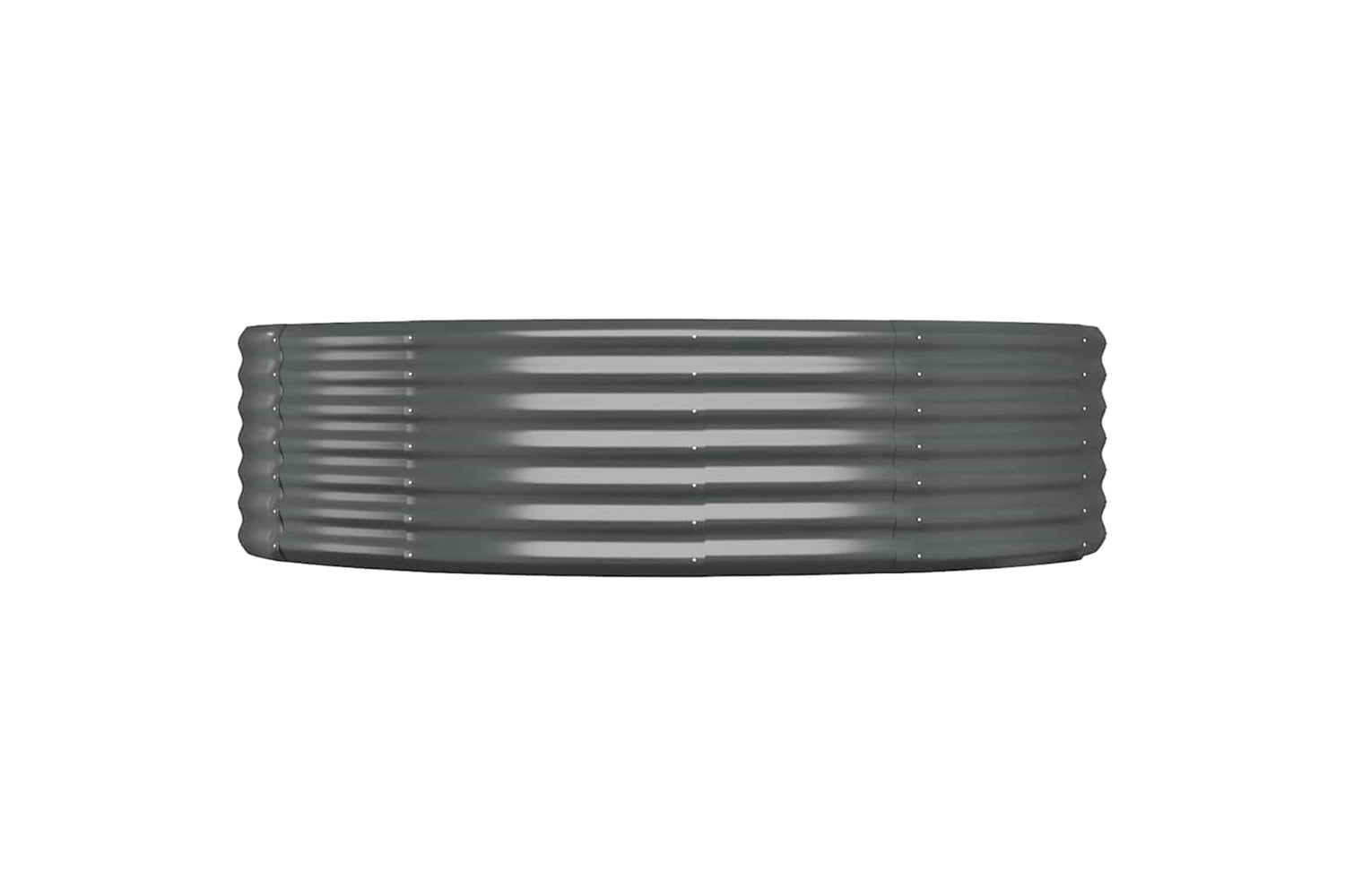 vidaXL 319021 Garden Raised Bed Powder-coated Steel 140x140x36cm Anthracite-2