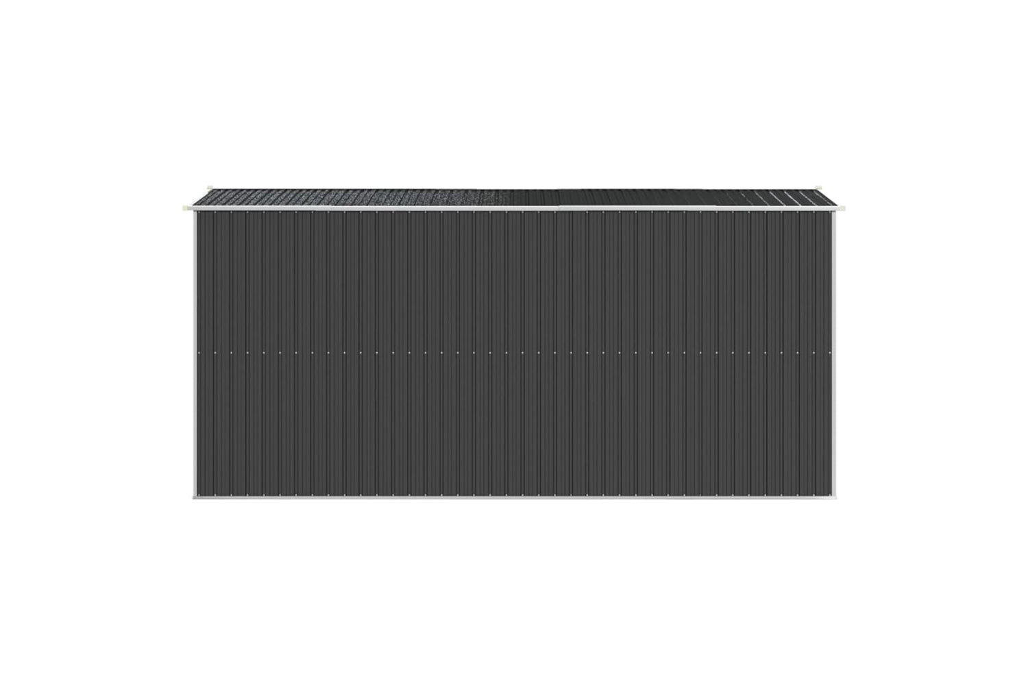vidaXL 3147452 Garden Shed Anthracite 192x440x223cm Galvanised Steel-4