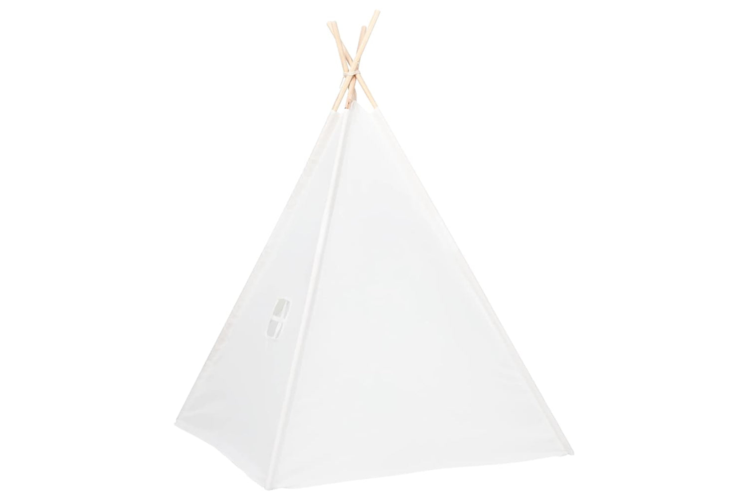 Vidaxl Children Teepee Tent With Bag Peach Skin White 120x120x150 Cm-3