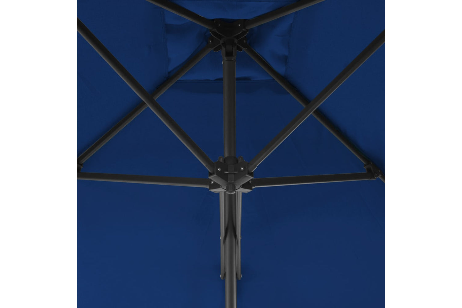 vidaXL 312517 Outdoor Parasol With Steel Pole Blue 250x250x230cm-4