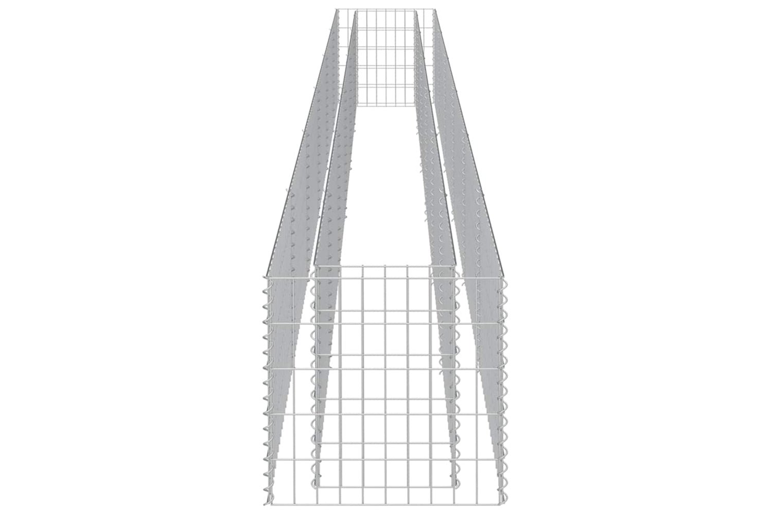vidaXL 143567 Gabion Raised Bed Galvanised Steel 540x50x50cm-5