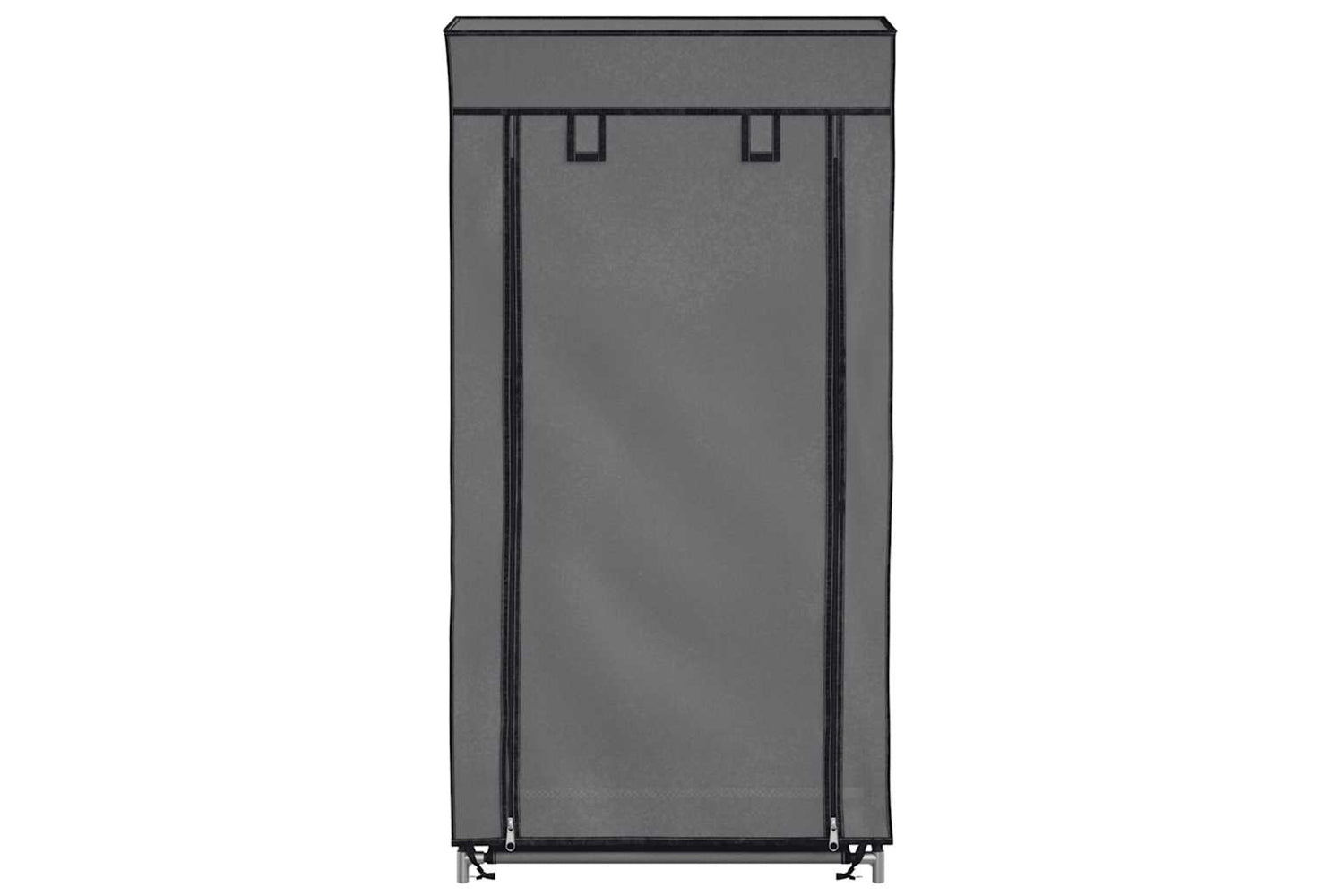 vidaXL 282430 Shoe Cabinet With Cover Grey 58x28x106cm Fabric-3