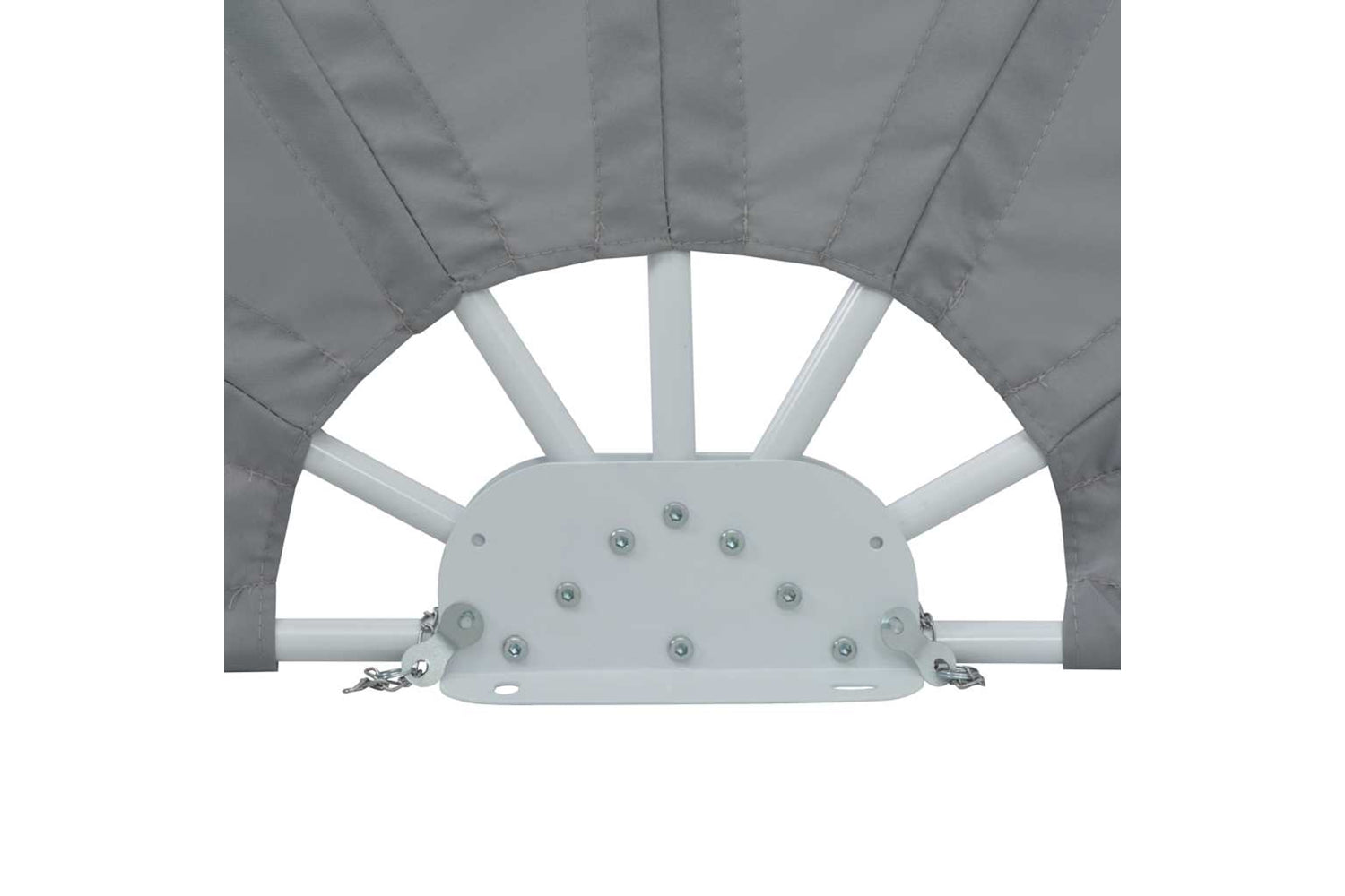vidaXL 44575 Collapsible Terrace Side Awning Grey 160cm-7