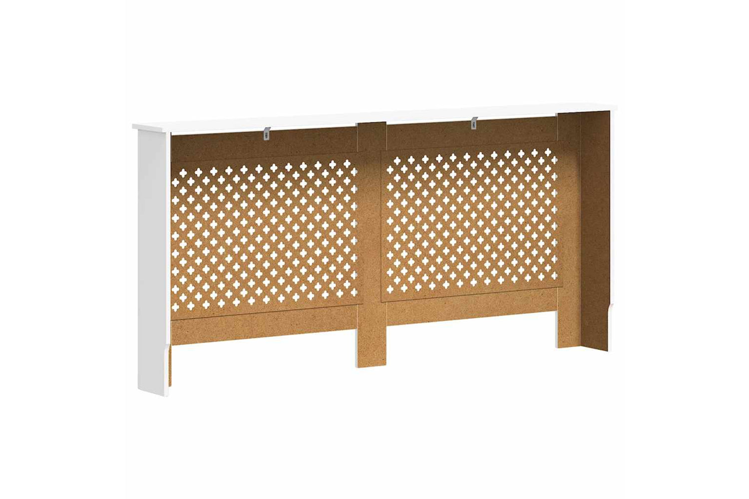 vidaXL Radiator Cover White 172x19x81.5cm Mdf-5