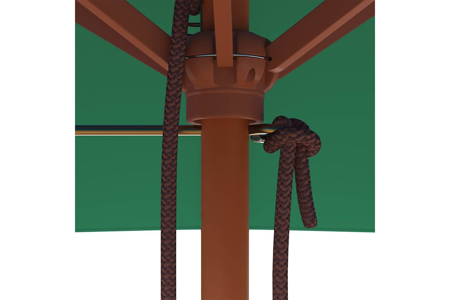 vidaXL 44534 Outdoor Parasol With Wooden Pole 150x200cm Green-7