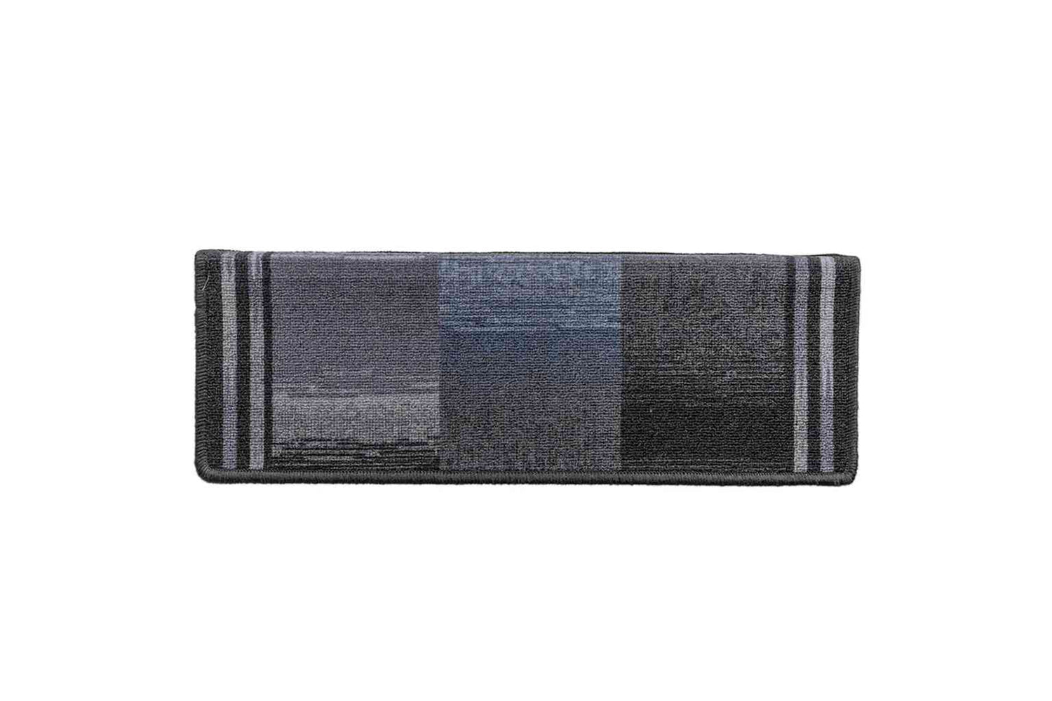 vidaXL 326208 Stair Mats Self-adhesive 15 Pcs 65x21x4cm Black And Grey-5