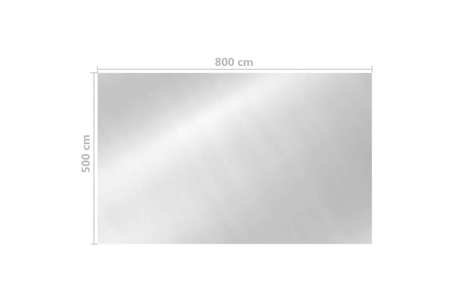 vidaXL 93103 Rectangular Pool Cover 800x500cm Pe Silver-5
