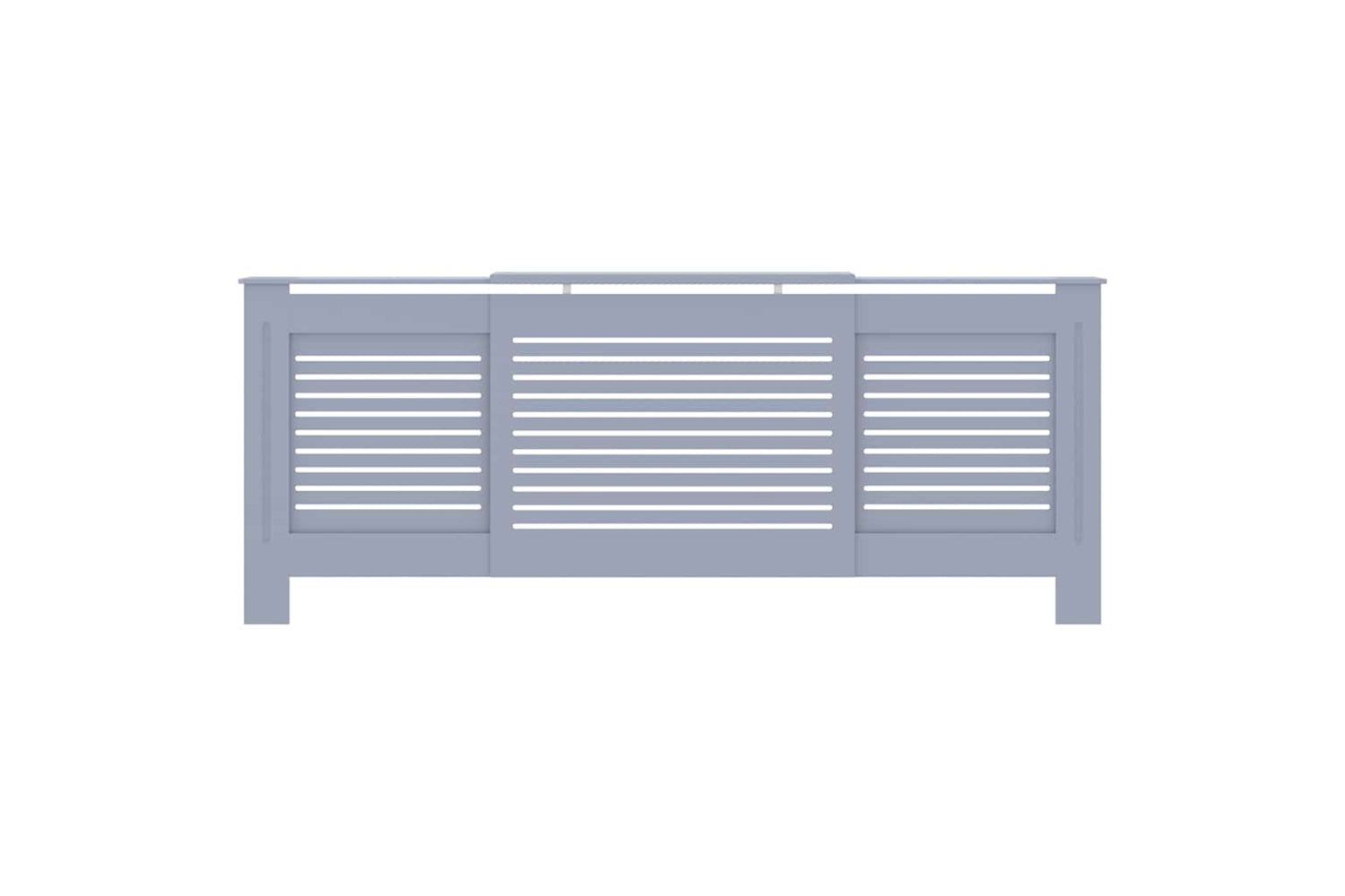 vidaXL Mdf Radiator Cover Grey 205cm-3