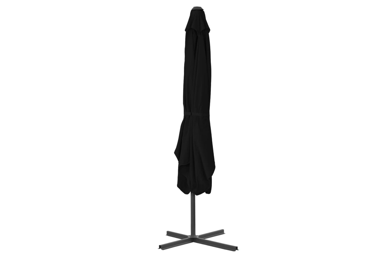 vidaXL 312516 Outdoor Parasol With Steel Pole Black 250x250x230cm-3