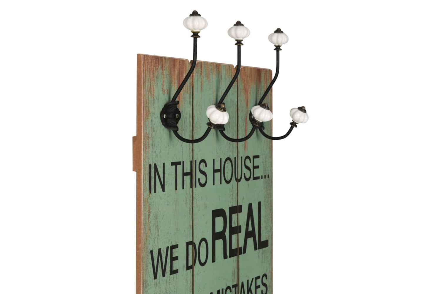 vidaXL 245855 Wall-mounted Coat Rack With 6 Hooks 120x40cm Happy Love-3