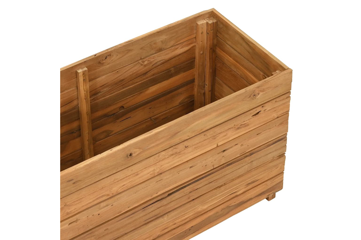 vidaXL Raised Bed 100x40x55cm Recycled Teak Wood And Steel-5