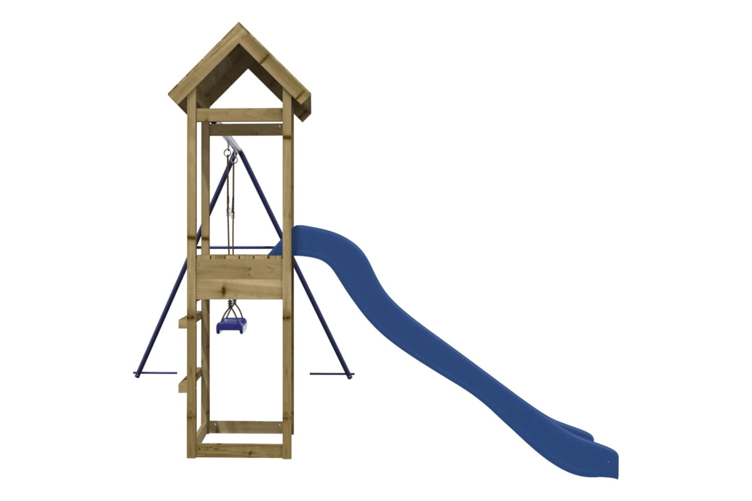 Vidaxl 3155857 Playhouse With Slide Swing Impregnated Wood Pine-5