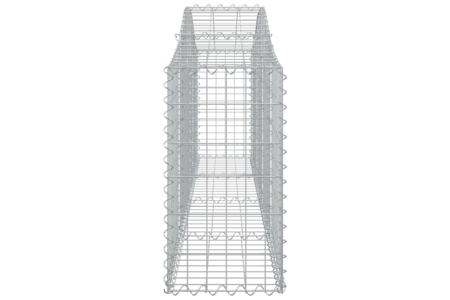 vidaXL 3145395 Arched Gabion Baskets 9 Pcs 200x30x60/80cm Galvanised Iron-4