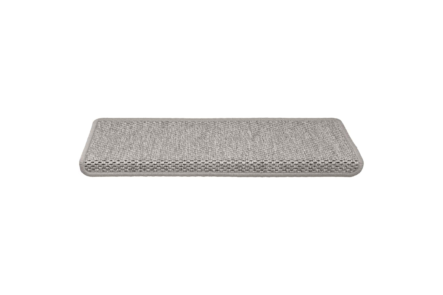 vidaXL 326883 Stair Mats Self-adhesive Sisal-look 15 Pcs 65x21x4cm Silver-4