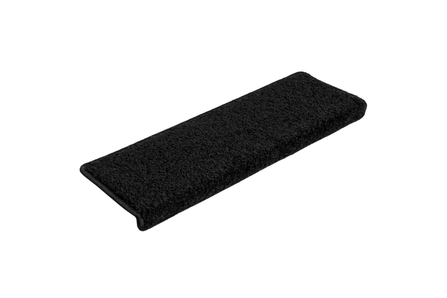 vidaXL Stair Mats 10 Pcs 65x21x4cm Black-2