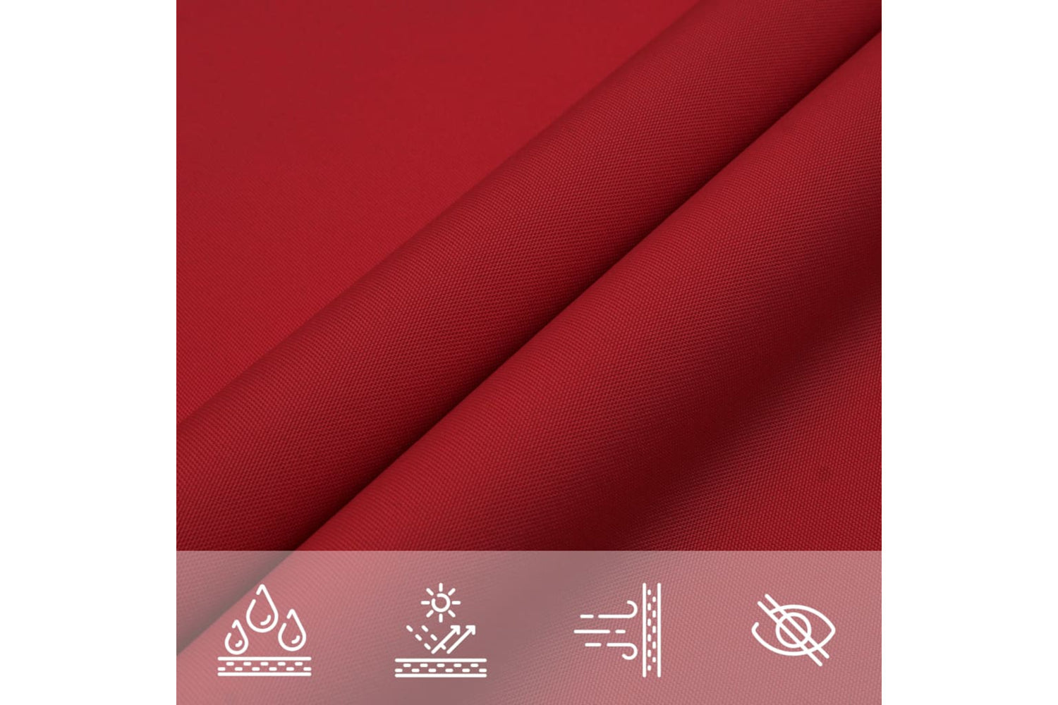 Vidaxl 135643 Sunshade Sail Oxford Fabric Rectangular 2x4.5 M Red-4