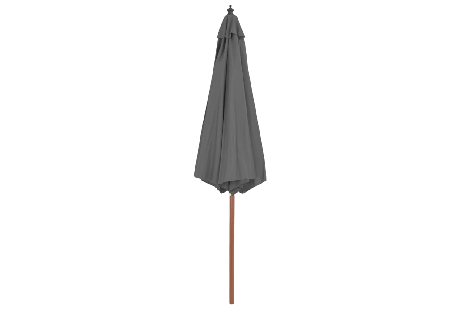 vidaXL 44495 Outdoor Parasol With Wooden Pole 300cm Anthracite-3