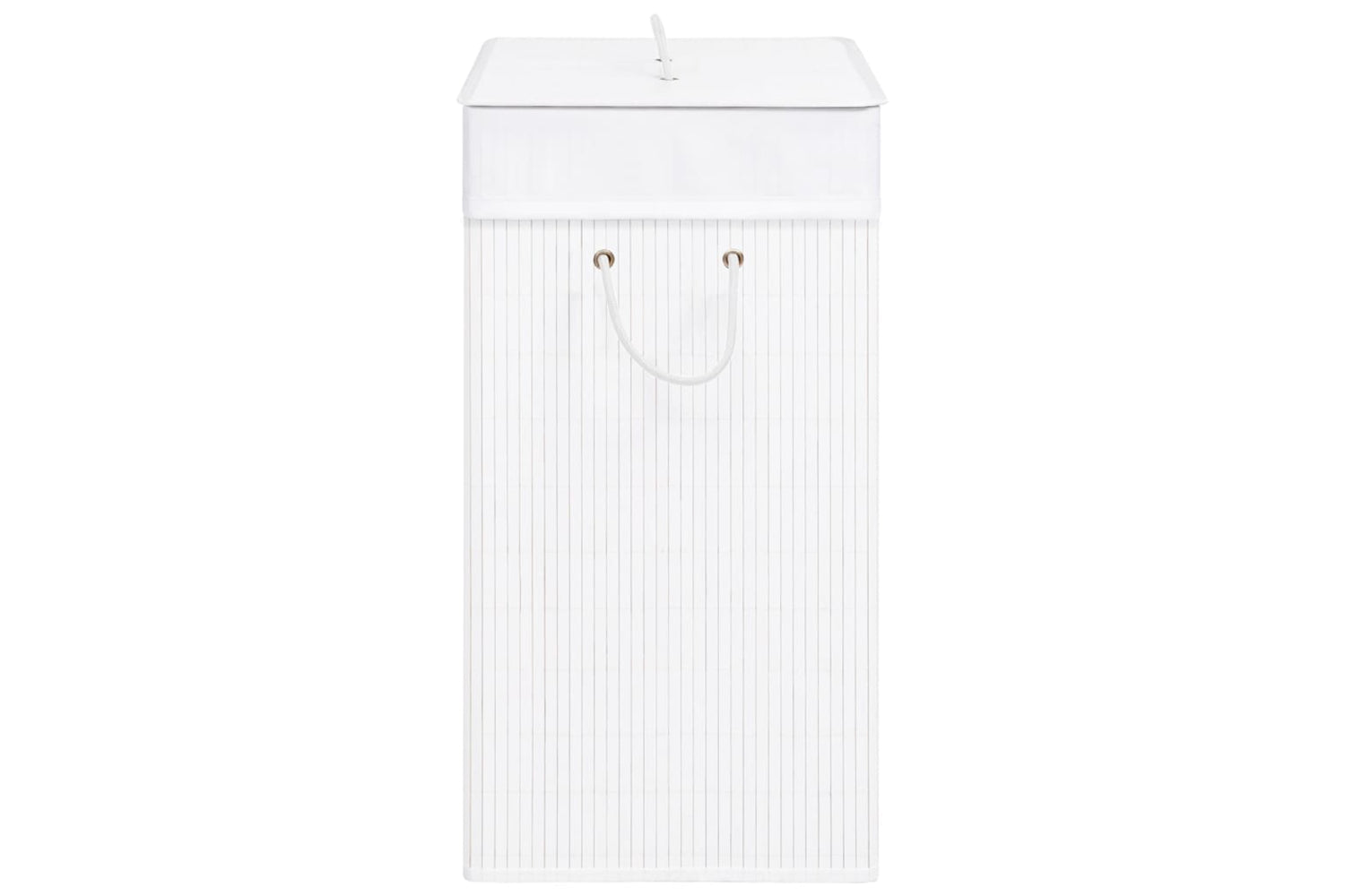 Vidaxl 320752 Bamboo Laundry Basket White 83 L-5