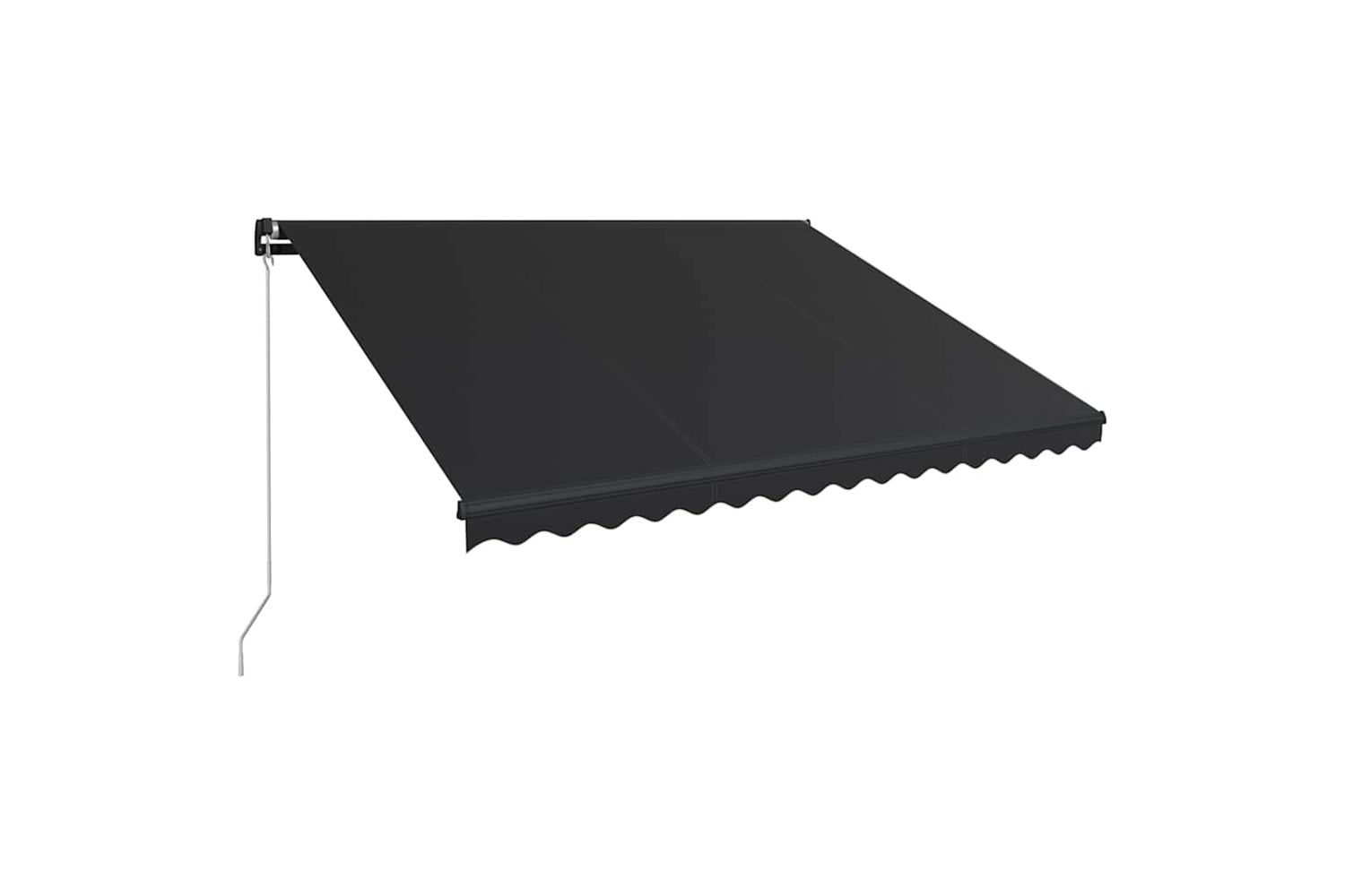 Vidaxl Manual Retractable Awning With Led 450x300 Cm Anthracite-3