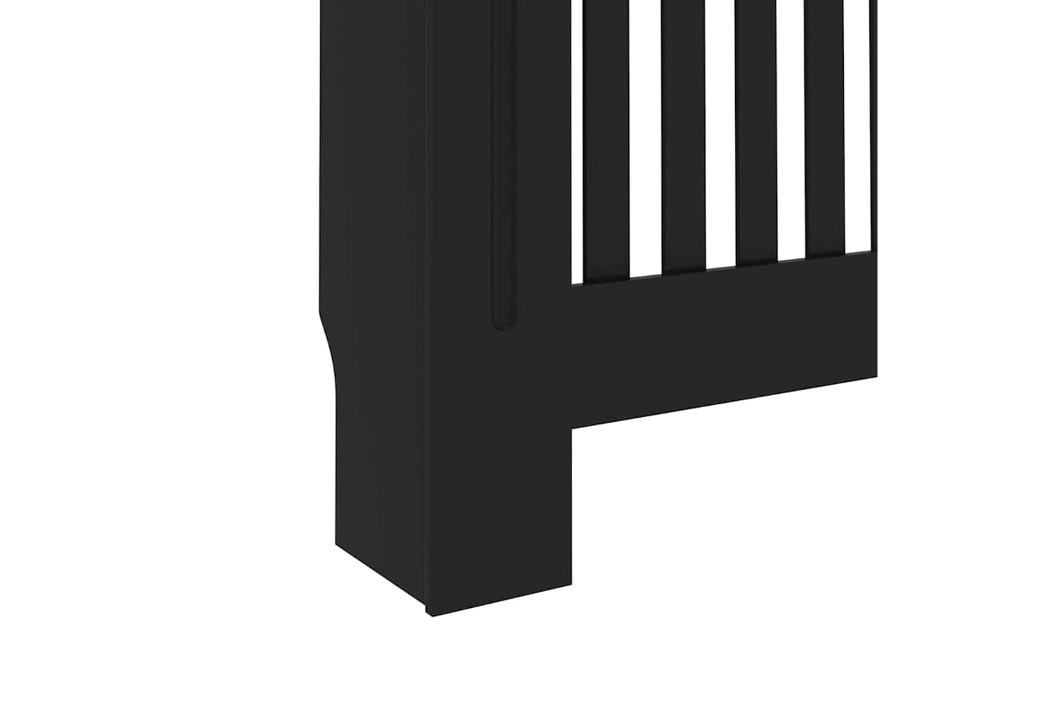vidaXL Radiator Cover Black 172x19x81.5cm Mdf-7