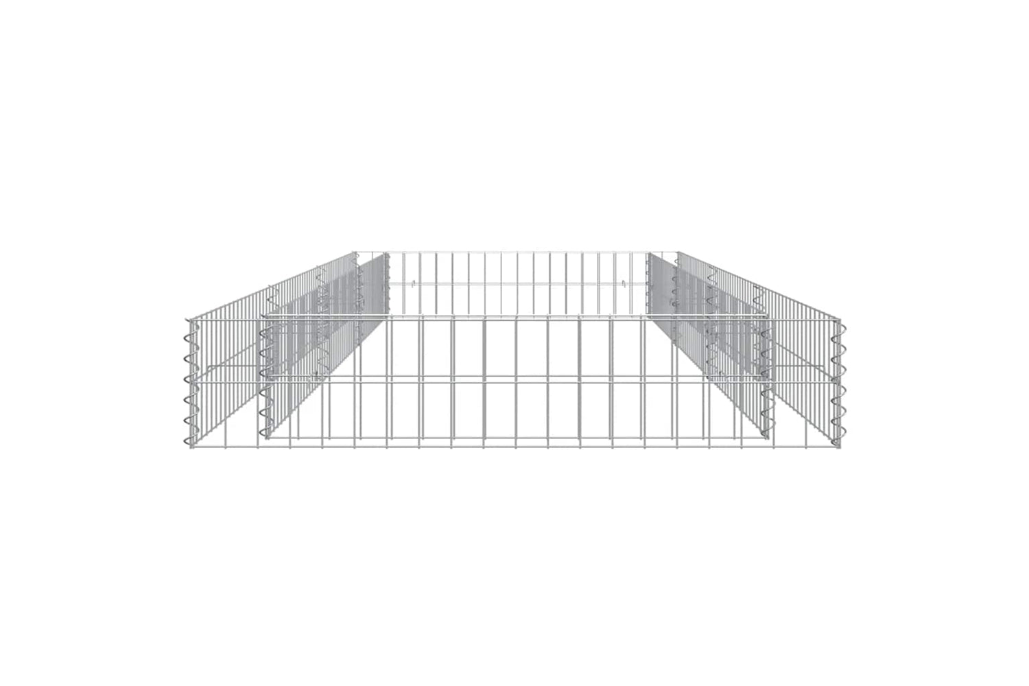 vidaXL 151313 Gabion Raised Bed Galvanised Steel 300x100x20cm-6