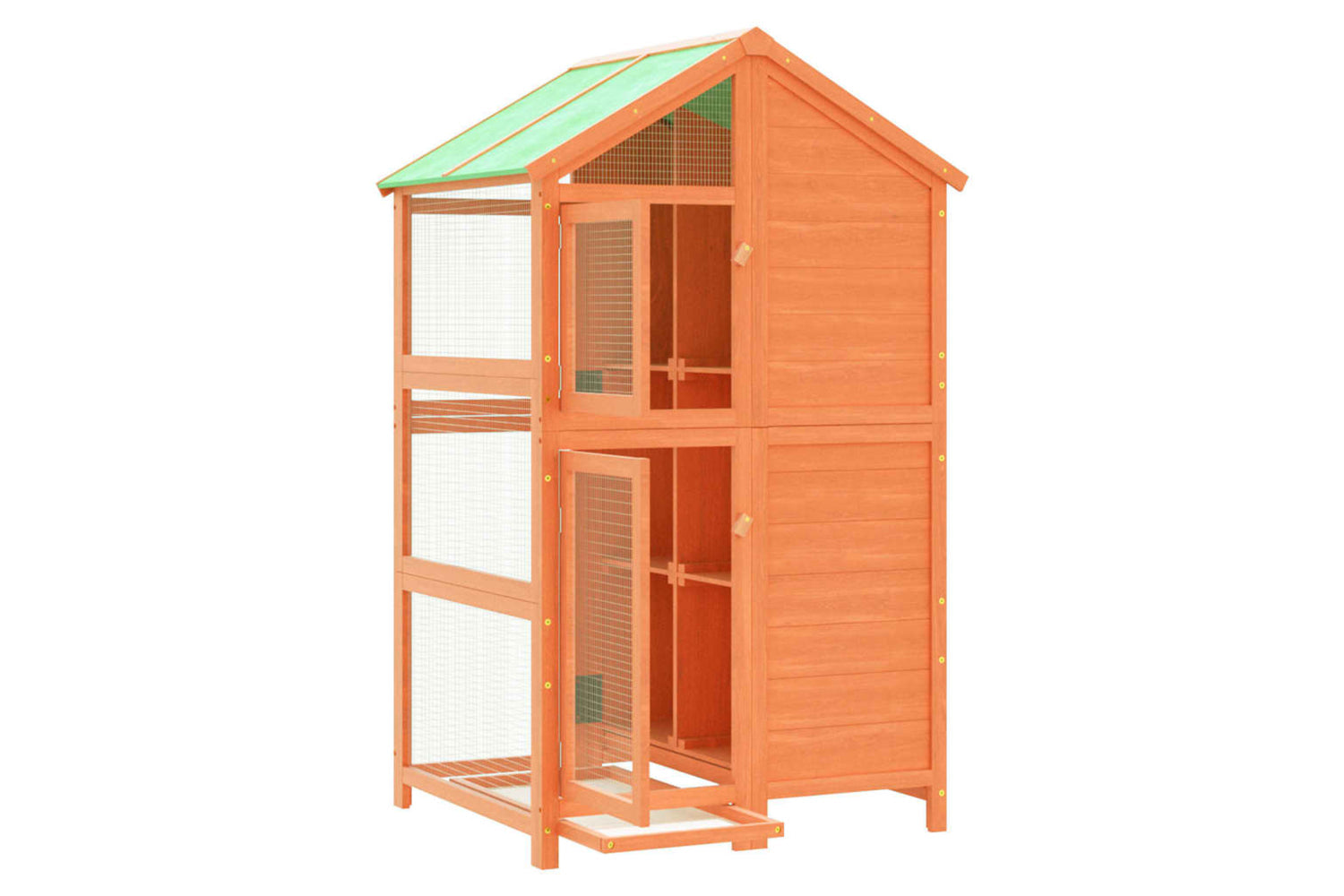 vidaXL 172258 Bird House Brown 97x81x152cm Solid Wood Pine-3