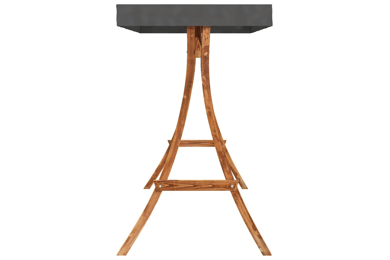 Vidaxl 313938 Swing Frame With Anthracite Roof Bent Wood With Teak Finish-4