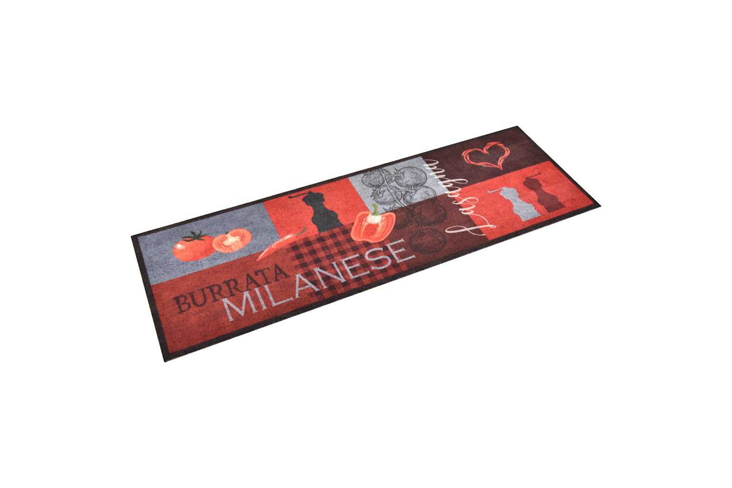 vidaXL 315976 Kitchen Carpet Washable Tomatoes 45x150cm-2