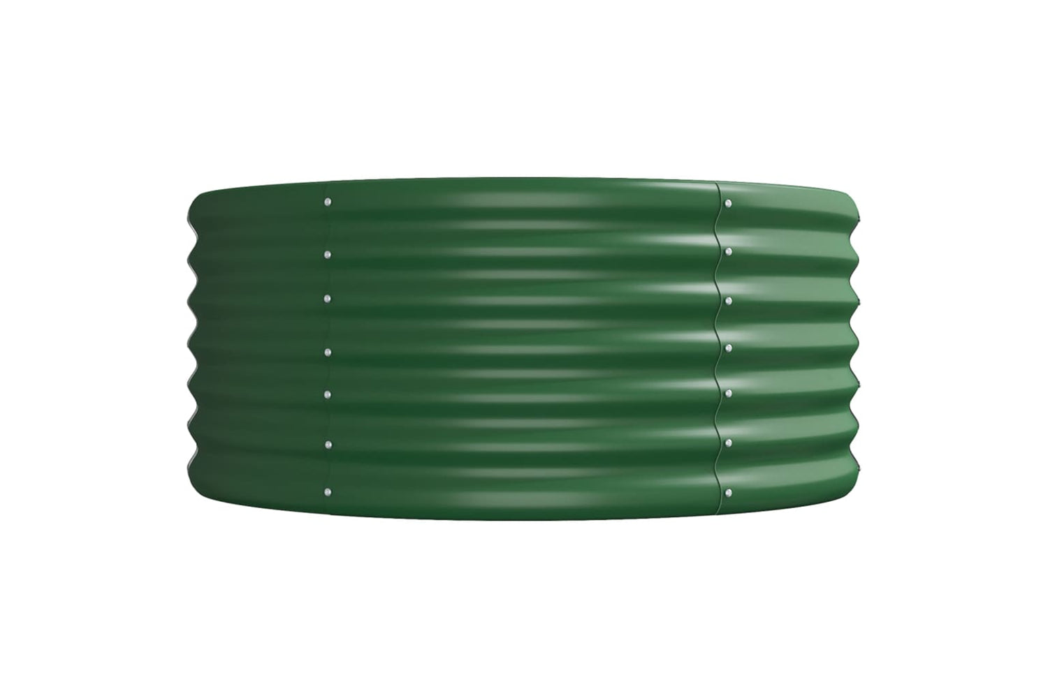 vidaXL 318928 Garden Raised Bed Powder-coated Steel 368x80x36cm Green-3