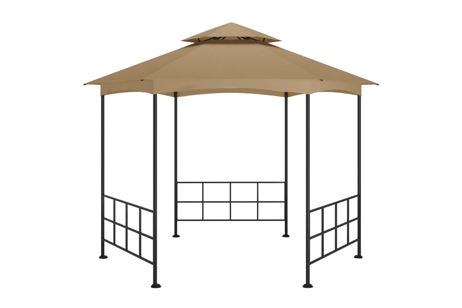 Vidaxl 313932 Gazebo With Sidewalls 3.1x2.7 M Taupe-3