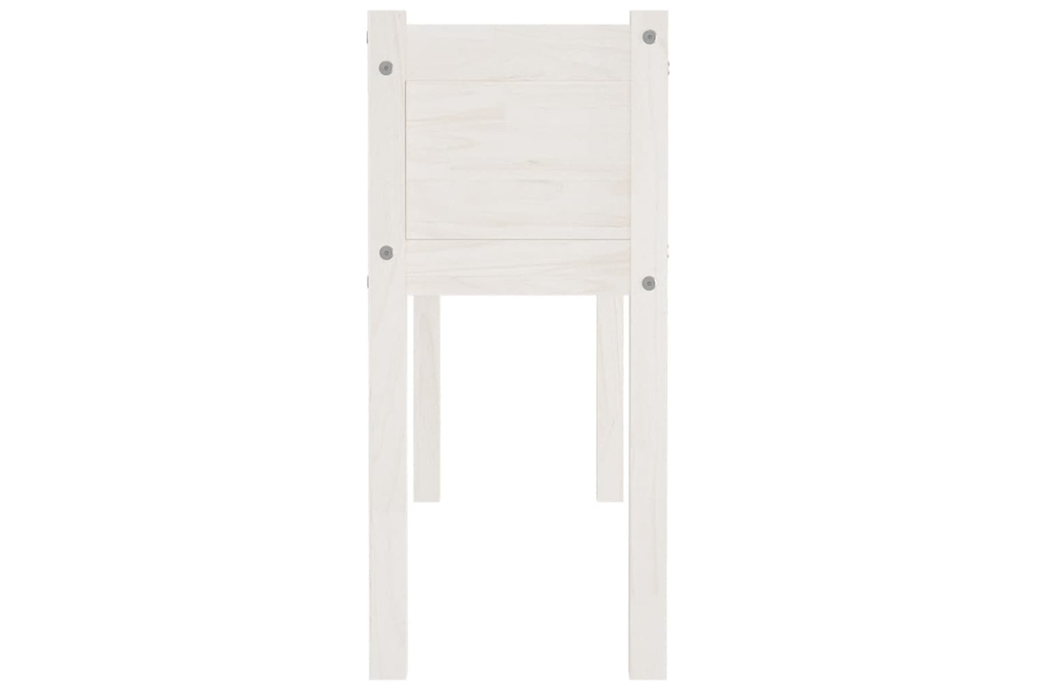 vidaXL 810832 Garden Planters 2 Pcs White 110x31x70cm Solid Pinewood-5