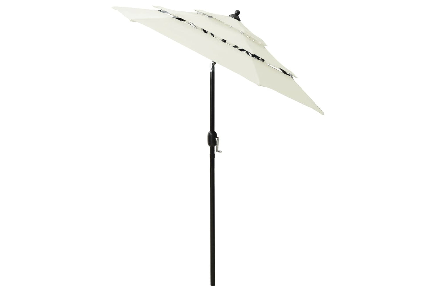 Vidaxl 313852 3-tier Parasol With Aluminium Pole Sand 2 M-3