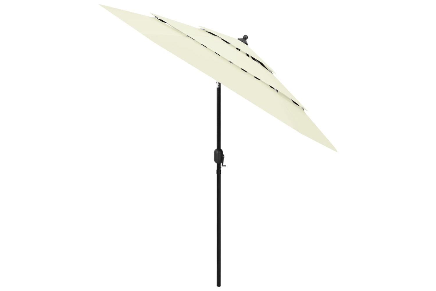 Vidaxl 313860 3-tier Parasol With Aluminium Pole Sand 2.5 M-2