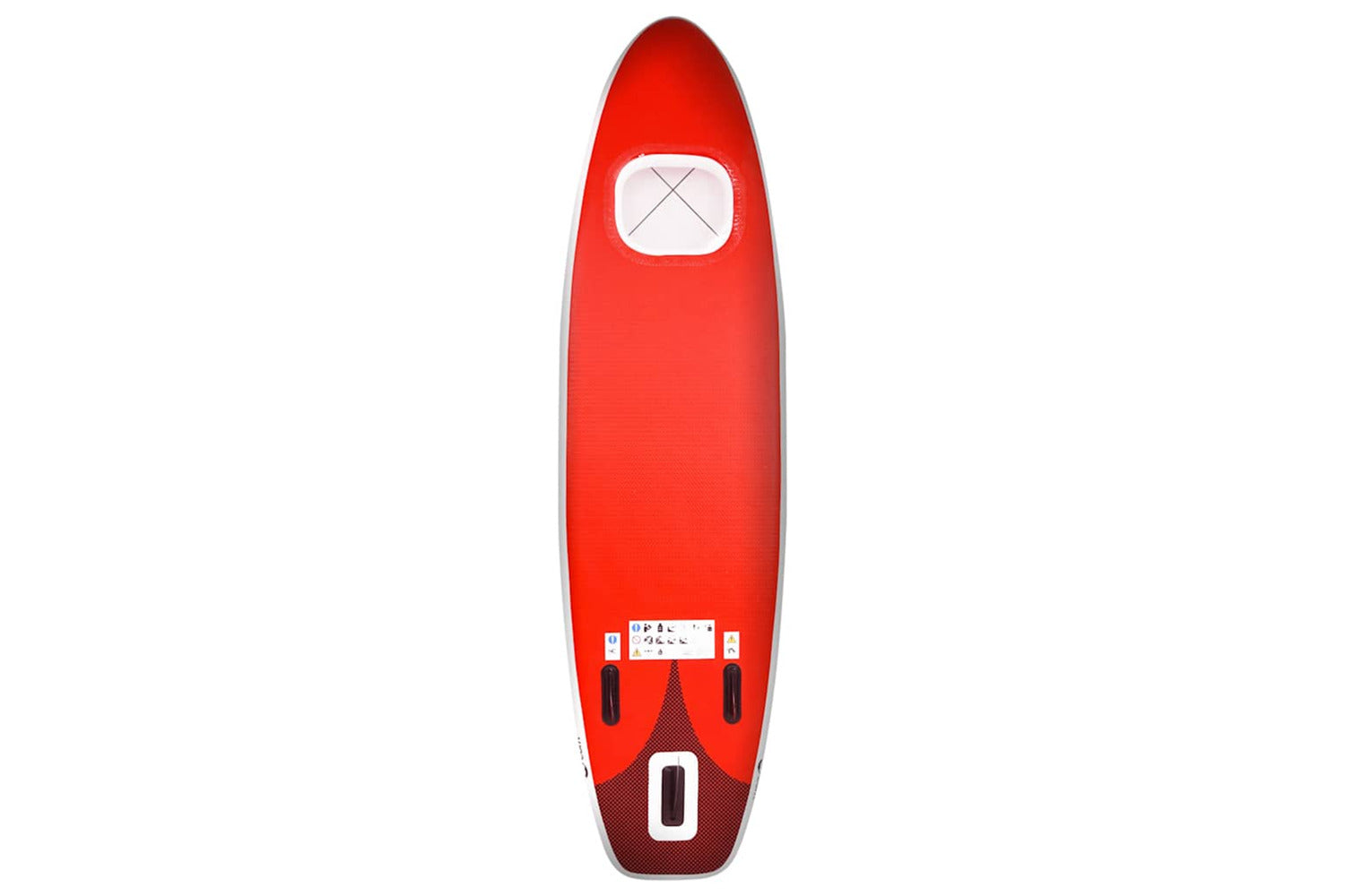 Vidaxl Inflatable Stand Up Paddle Board Set Red 300x76x10 Cm-4