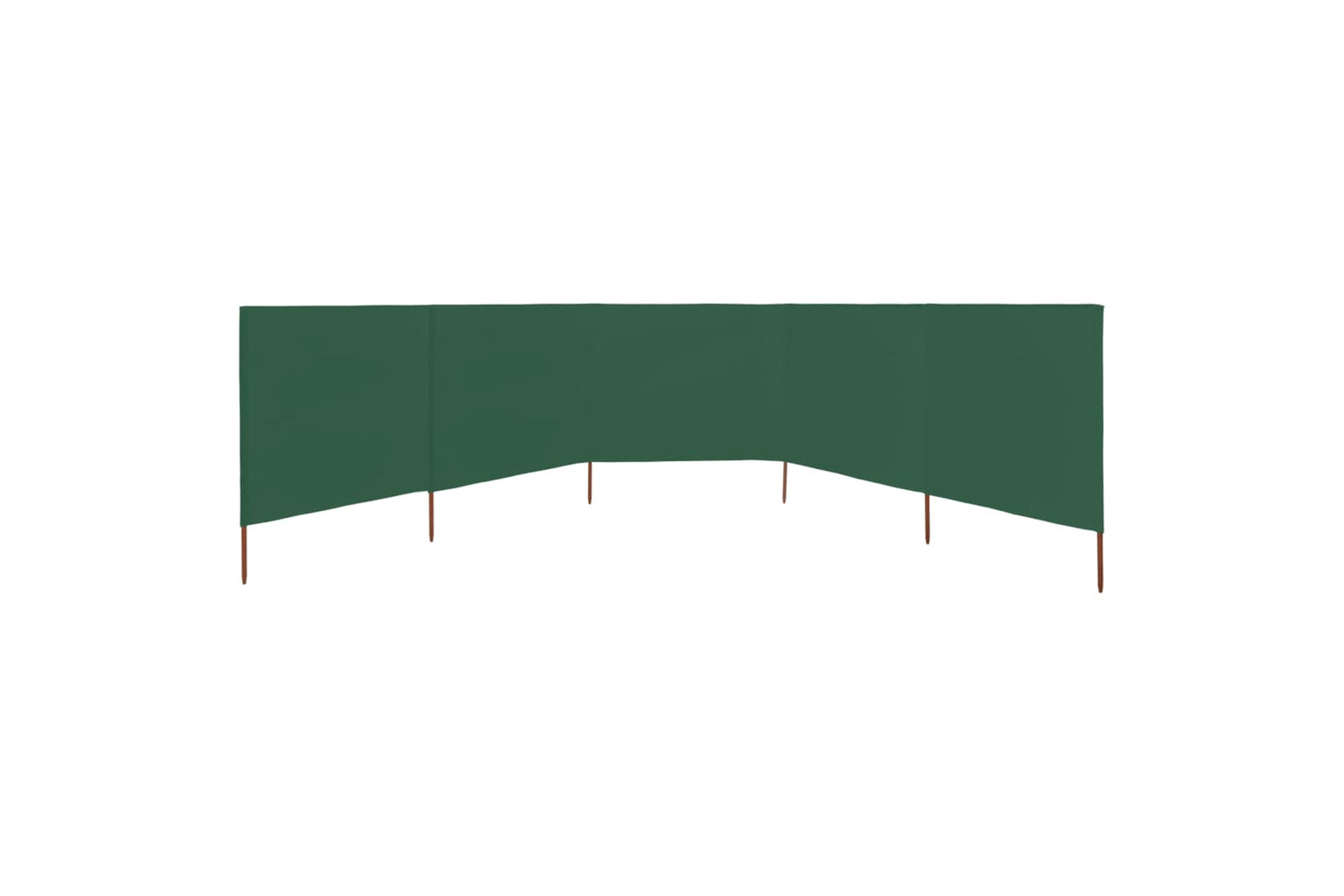 vidaXL 47167 5-panel Wind Screen Fabric 600x160cm Green-3