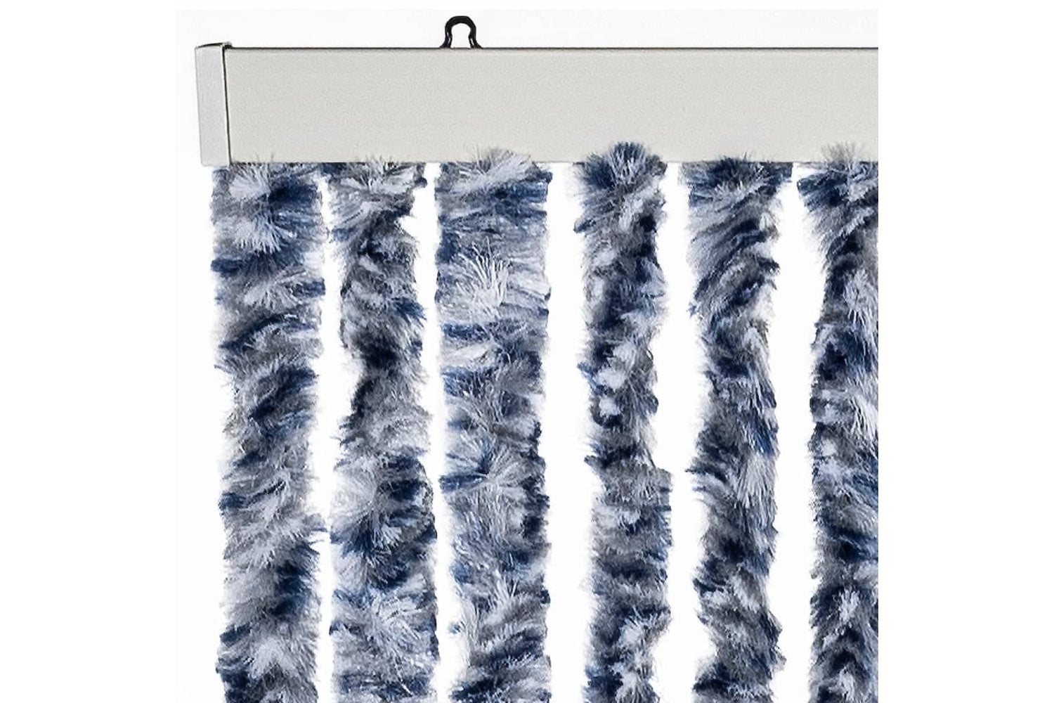 vidaXL Insect Curtain Blue, White And Silver 90x220cm Chenille-3