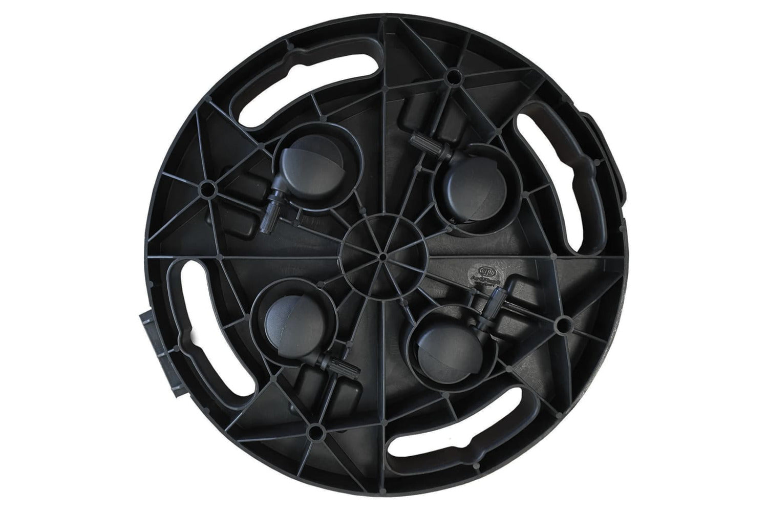Vidaxl Plant Trolleys With Wheels 2 Pcs Diameter 30 Cm Black 170 Kg-7