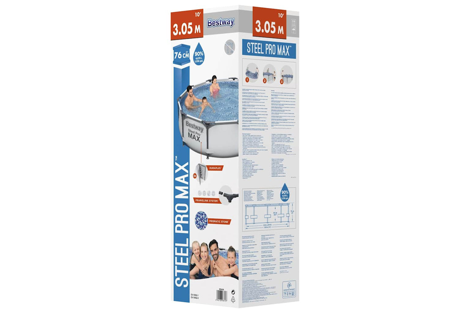 Bestway 92829 Steel Pro Max Swimming Pool Set 305x76 Cm-2