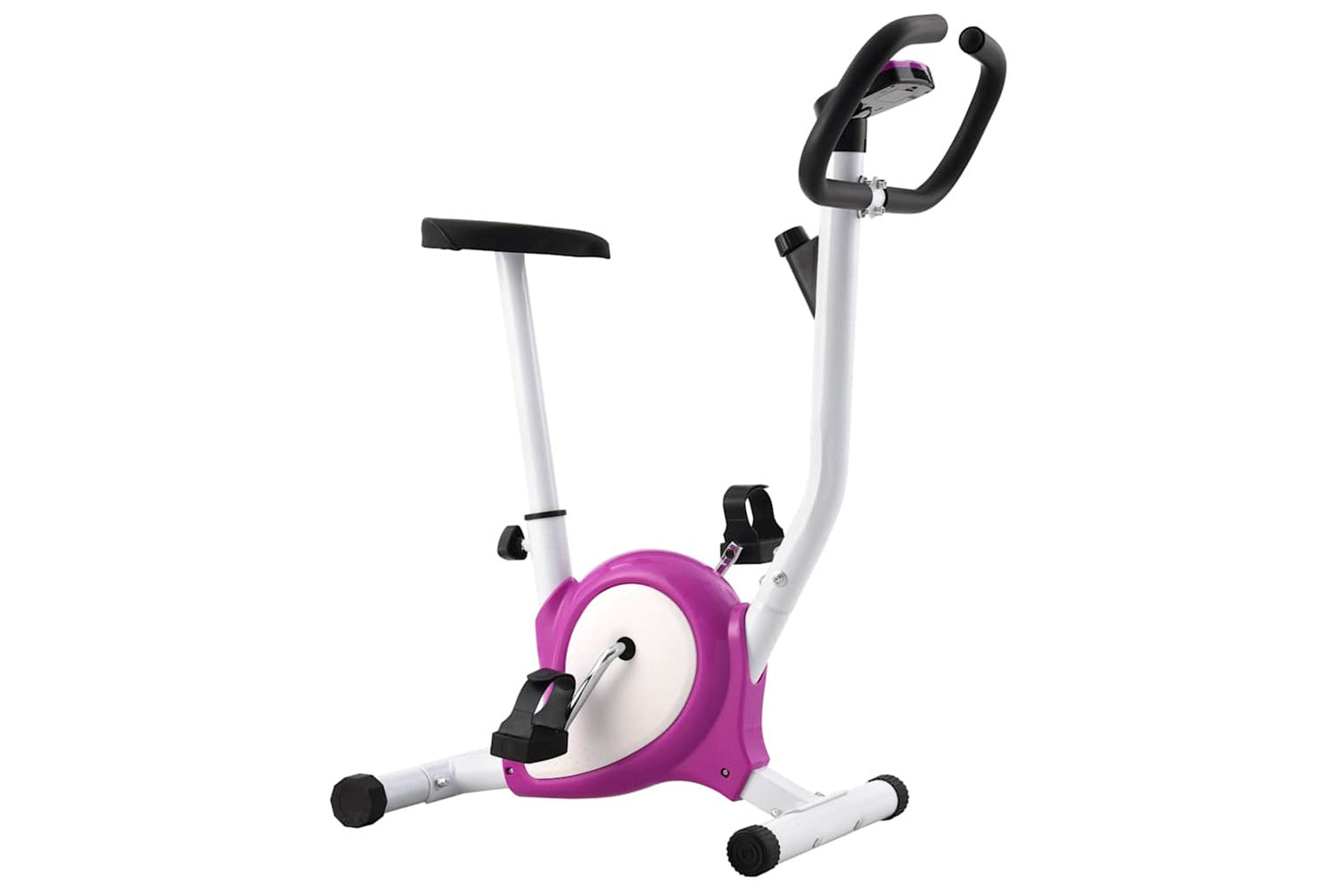 Vidaxl Exercise Bike With Belt Resistance Purple-3