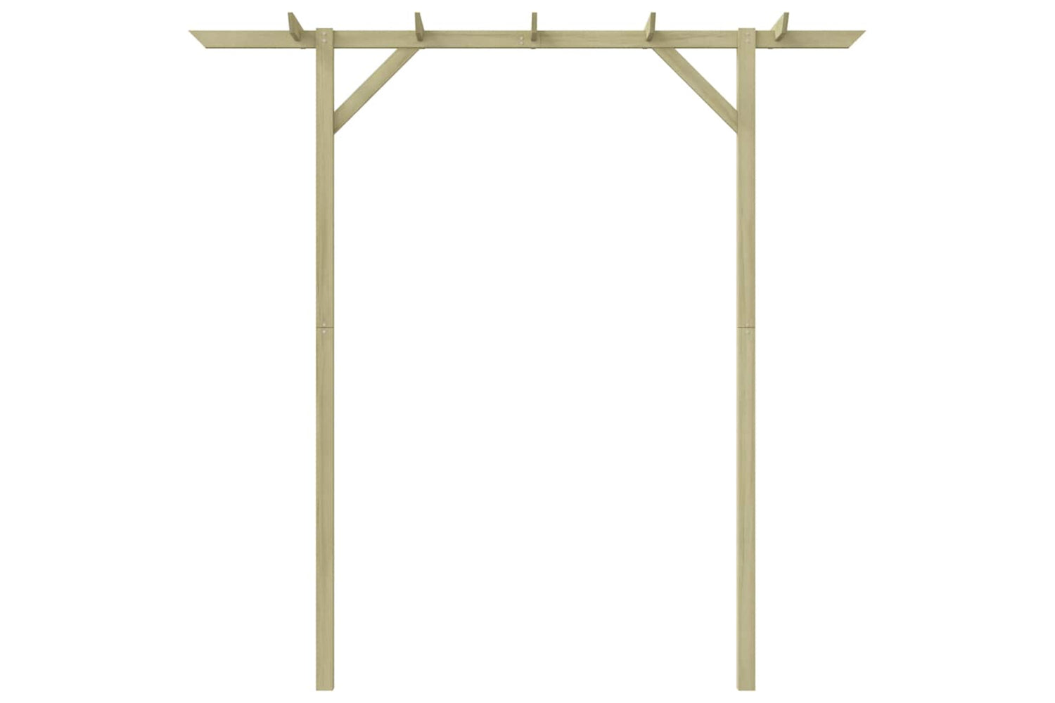 Vidaxl Garden Pergola 205x40x203 Cm Wood-4