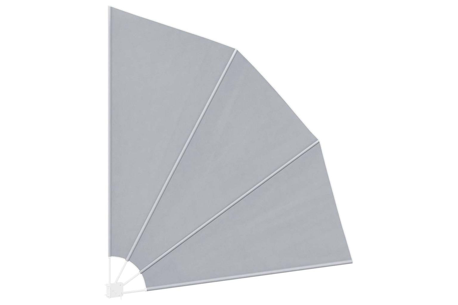 vidaXL 41573 Collapsible Balcony Side Awning Grey 210x210cm-4