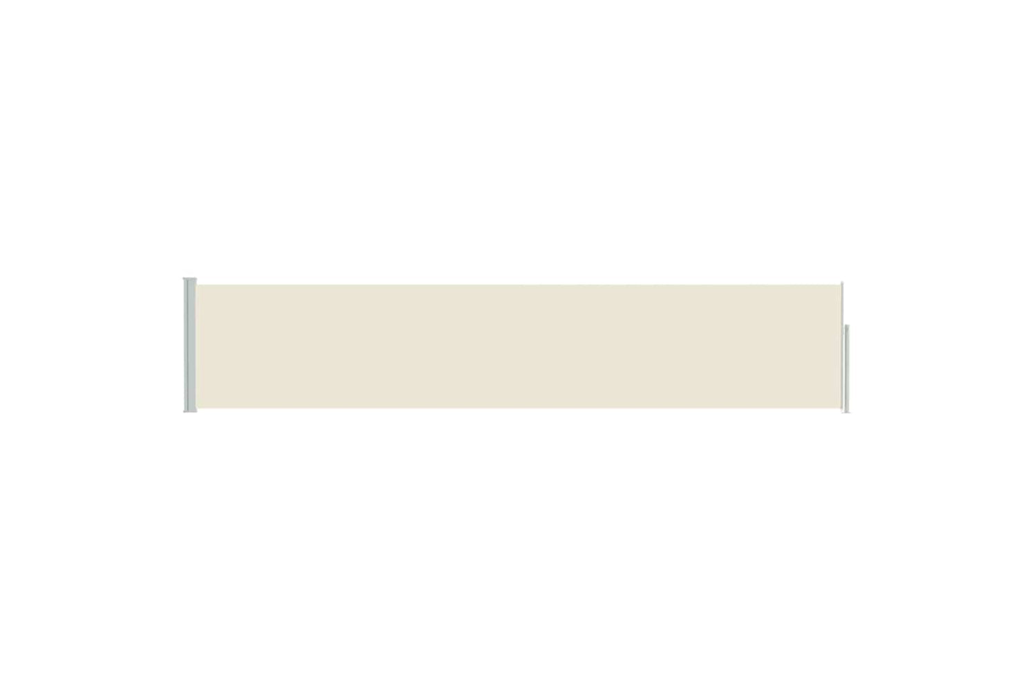 vidaXL 48383 Patio Retractable Side Awning 100x500cm Cream-3