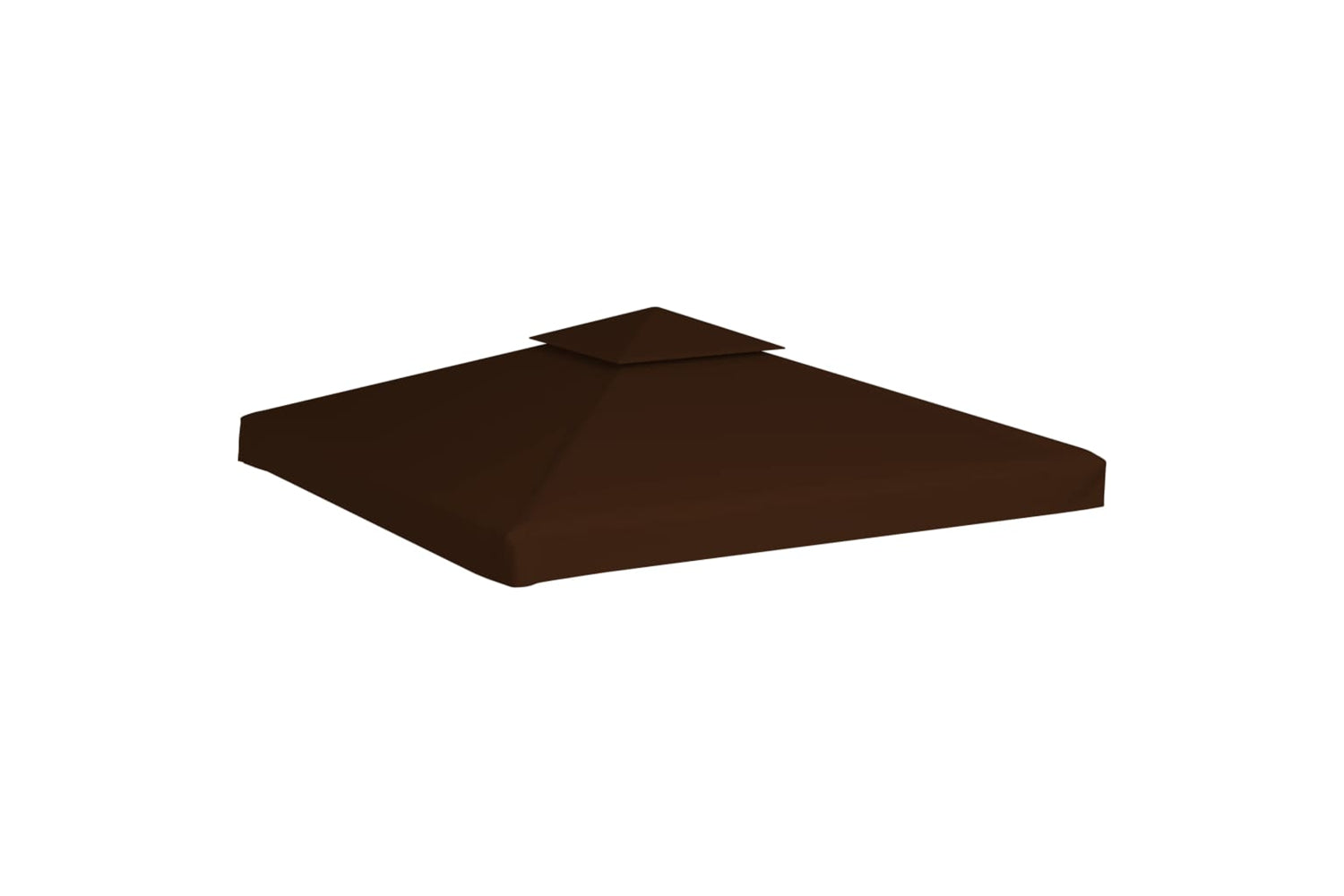 Vidaxl 46615 2-tier Gazebo Top Cover 310 G/mâ² 3x3 M Brown-2