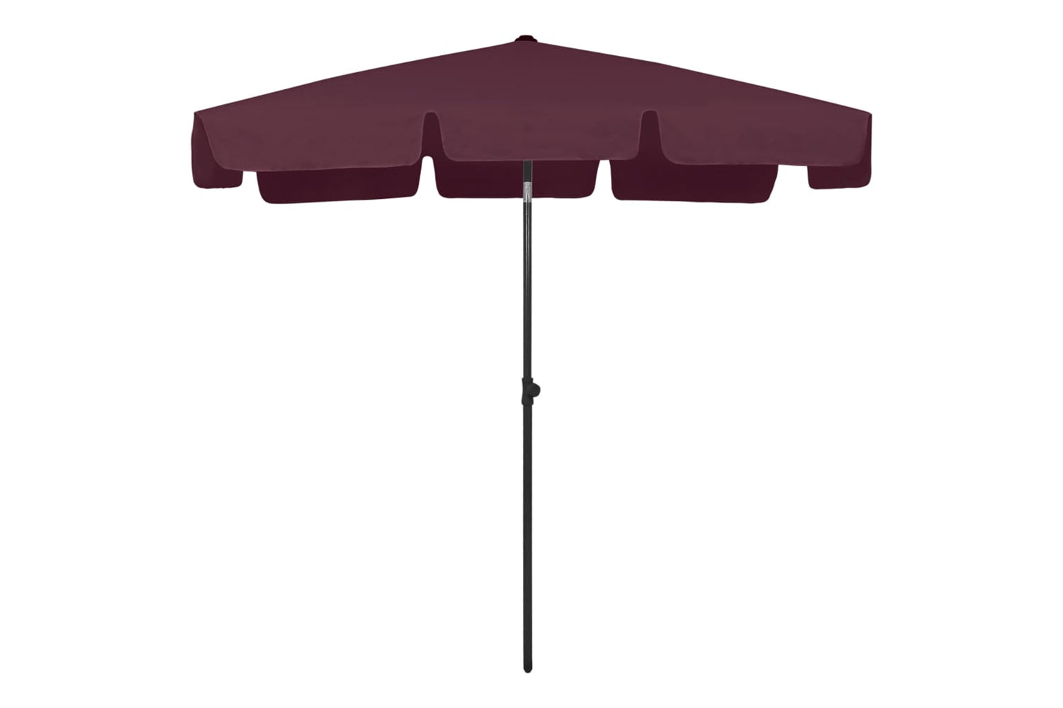 vidaXL 314731 Beach Umbrella Bordeaux Red 200x125cm-2